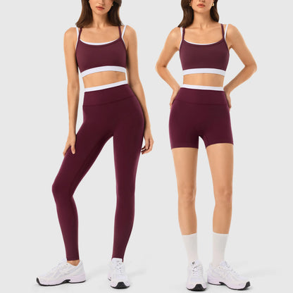 INNO MINT Women'S 2-Piece Fitted Design Activewear Set - Spandex for Gym, Soft Breathable Casual Sportswear Outfit with Seamless Yoga Leggings & Padded Sports Bra, High Stretch Athletic Wear,Sohochic