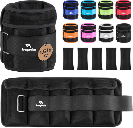 Elevate Your Workout with Adjustable Ankle Weights - 1 to 3 lbs Pair for Enhanced Toning and Strength Training