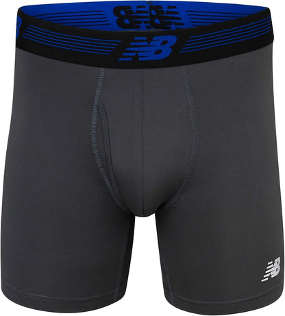 Elevate Your Comfort with Men's Performance Boxer Briefs - 3 Pack of Lightweight, Moisture-Wicking Underwear