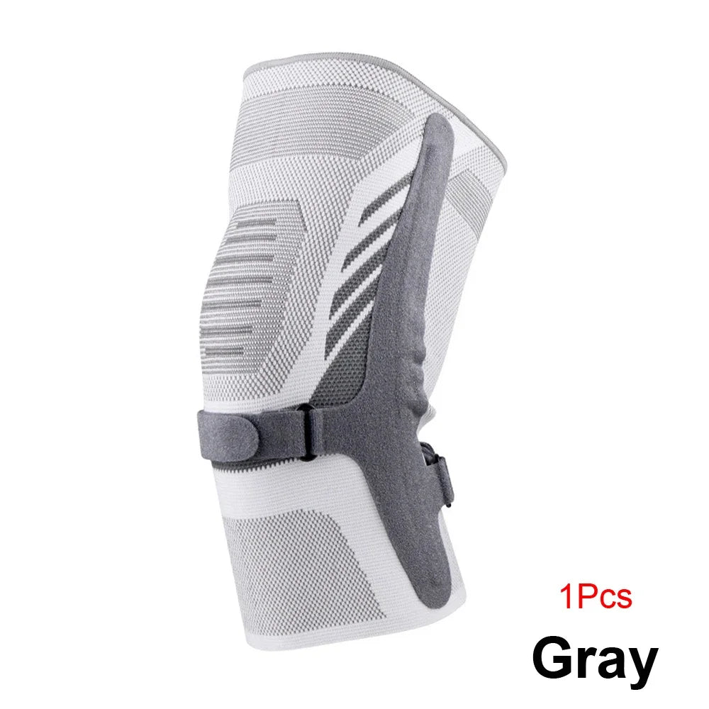 Knee Compression Sleeve - Knee Brace with Side Stabilizers & Patella Tendon Strap for Working Out, Arthritis & Meniscus Tear