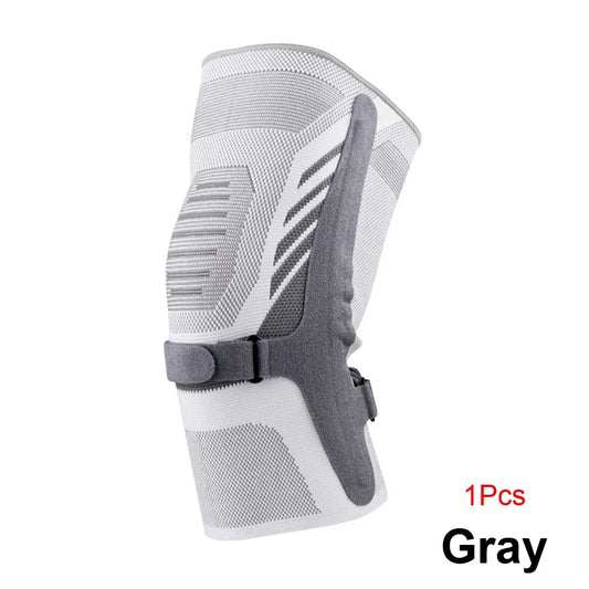 Knee Compression Sleeve - Knee Brace with Side Stabilizers & Patella Tendon Strap for Working Out, Arthritis & Meniscus Tear
