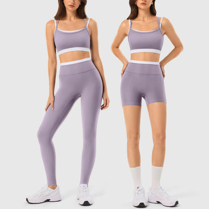 INNO MINT Women'S 2-Piece Fitted Design Activewear Set - Spandex for Gym, Soft Breathable Casual Sportswear Outfit with Seamless Yoga Leggings & Padded Sports Bra, High Stretch Athletic Wear,Sohochic
