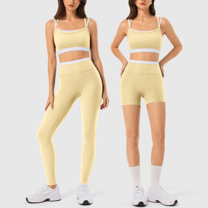 INNO MINT Women'S 2-Piece Fitted Design Activewear Set - Spandex for Gym, Soft Breathable Casual Sportswear Outfit with Seamless Yoga Leggings & Padded Sports Bra, High Stretch Athletic Wear,Sohochic