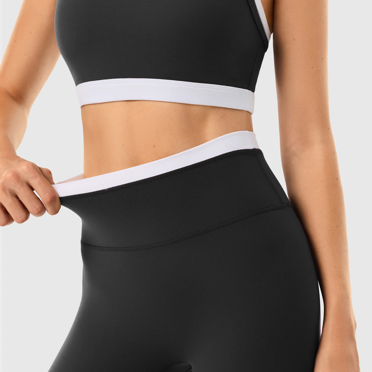 INNO MINT Women'S 2-Piece Fitted Design Activewear Set - Spandex for Gym, Soft Breathable Casual Sportswear Outfit with Seamless Yoga Leggings & Padded Sports Bra, High Stretch Athletic Wear,Sohochic