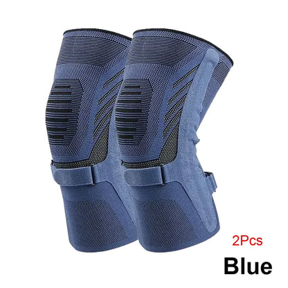 Knee Compression Sleeve - Knee Brace with Side Stabilizers & Patella Tendon Strap for Working Out, Arthritis & Meniscus Tear