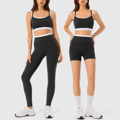 INNO MINT Women'S 2-Piece Fitted Design Activewear Set - Spandex for Gym, Soft Breathable Casual Sportswear Outfit with Seamless Yoga Leggings & Padded Sports Bra, High Stretch Athletic Wear,Sohochic