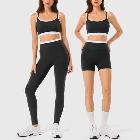 INNO MINT Women'S 2-Piece Fitted Design Activewear Set - Spandex for Gym, Soft Breathable Casual Sportswear Outfit with Seamless Yoga Leggings & Padded Sports Bra, High Stretch Athletic Wear,Sohochic