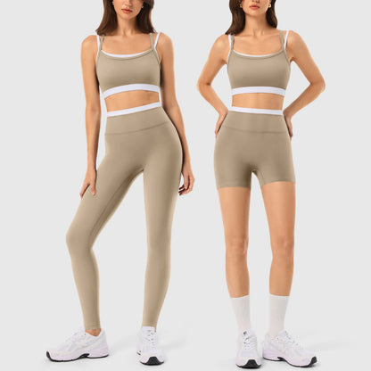 INNO MINT Women'S 2-Piece Fitted Design Activewear Set - Spandex for Gym, Soft Breathable Casual Sportswear Outfit with Seamless Yoga Leggings & Padded Sports Bra, High Stretch Athletic Wear,Sohochic