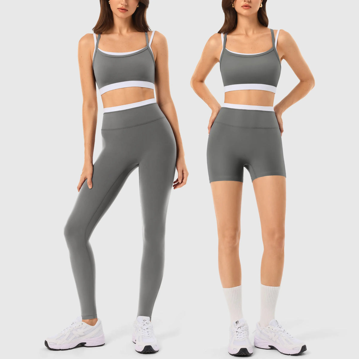 INNO MINT Women'S 2-Piece Fitted Design Activewear Set - Spandex for Gym, Soft Breathable Casual Sportswear Outfit with Seamless Yoga Leggings & Padded Sports Bra, High Stretch Athletic Wear,Sohochic