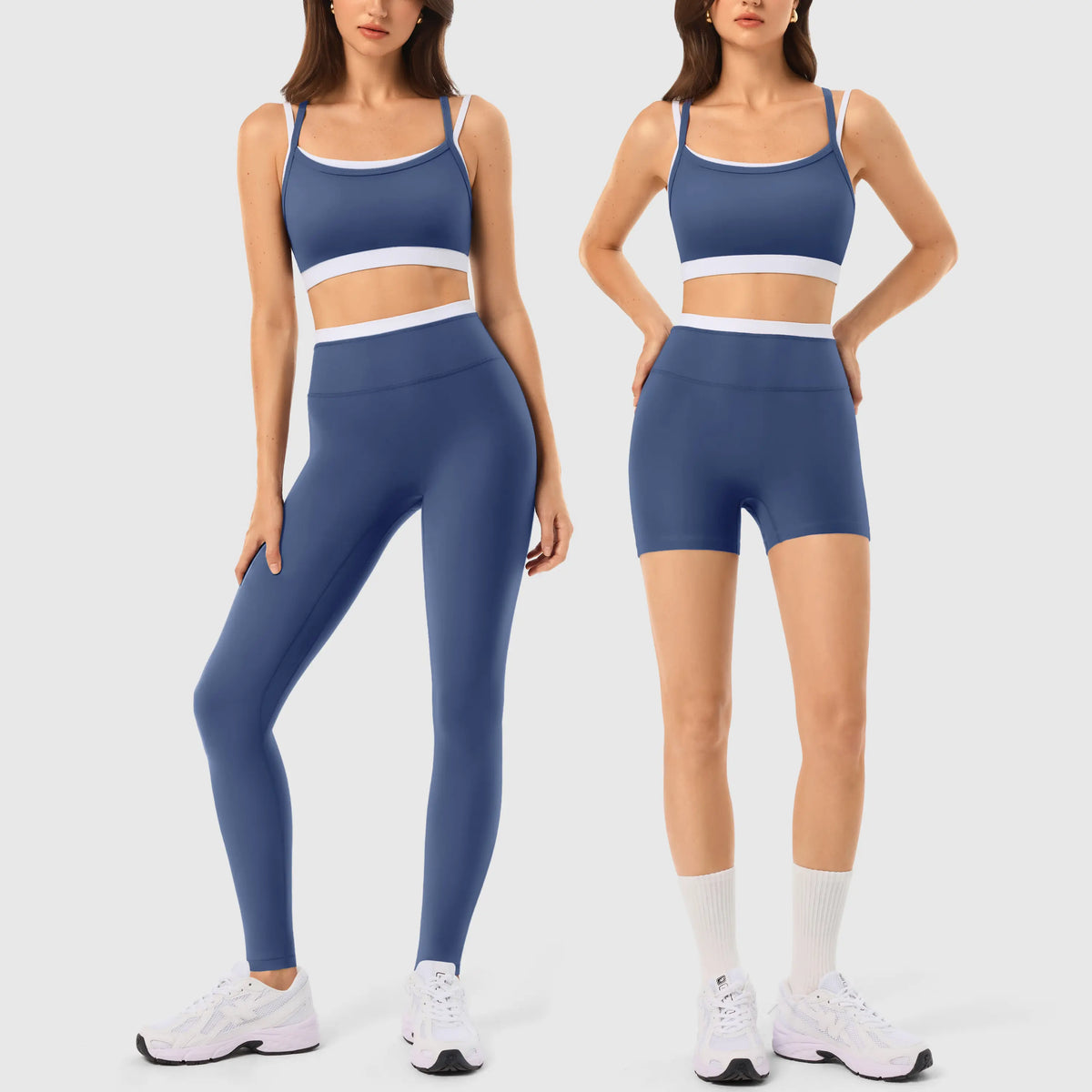 INNO MINT Women'S 2-Piece Fitted Design Activewear Set - Spandex for Gym, Soft Breathable Casual Sportswear Outfit with Seamless Yoga Leggings & Padded Sports Bra, High Stretch Athletic Wear,Sohochic