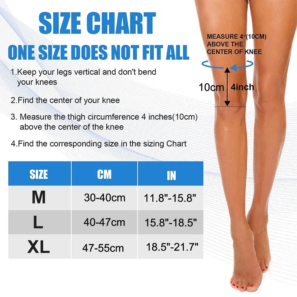 Knee Compression Sleeve - Knee Brace with Side Stabilizers & Patella Tendon Strap for Working Out, Arthritis & Meniscus Tear