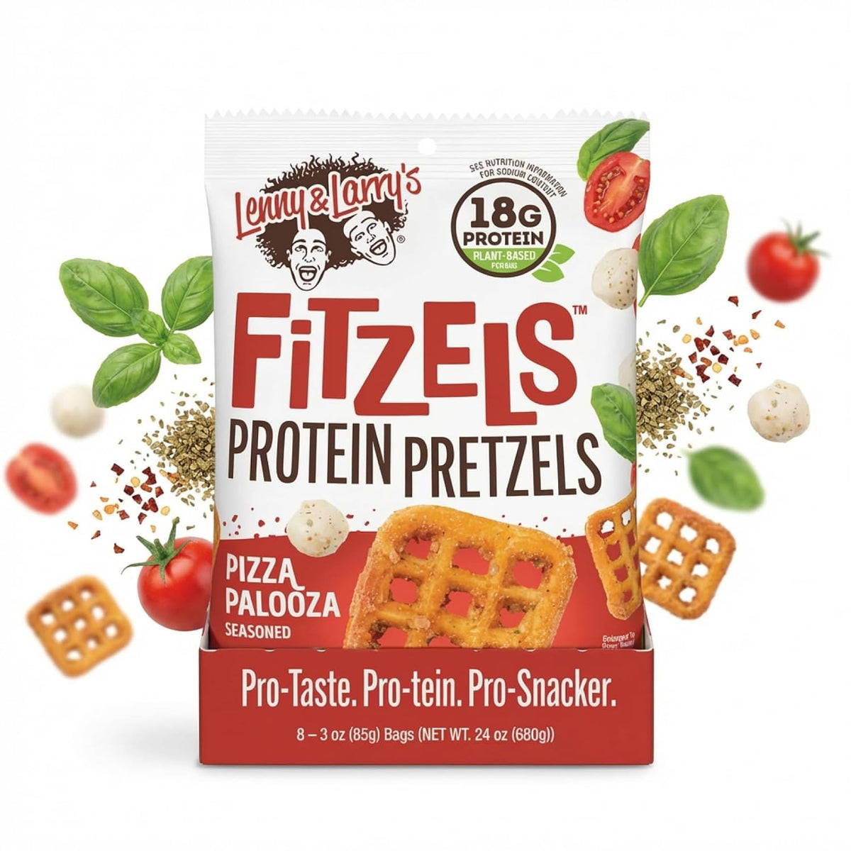 FITZELS Protein Pretzels Pizza Palooza, 20G Protein