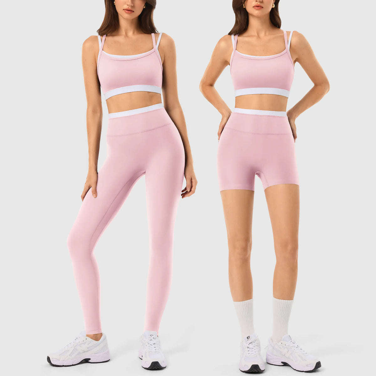 INNO MINT Women'S 2-Piece Fitted Design Activewear Set - Spandex for Gym, Soft Breathable Casual Sportswear Outfit with Seamless Yoga Leggings & Padded Sports Bra, High Stretch Athletic Wear,Sohochic