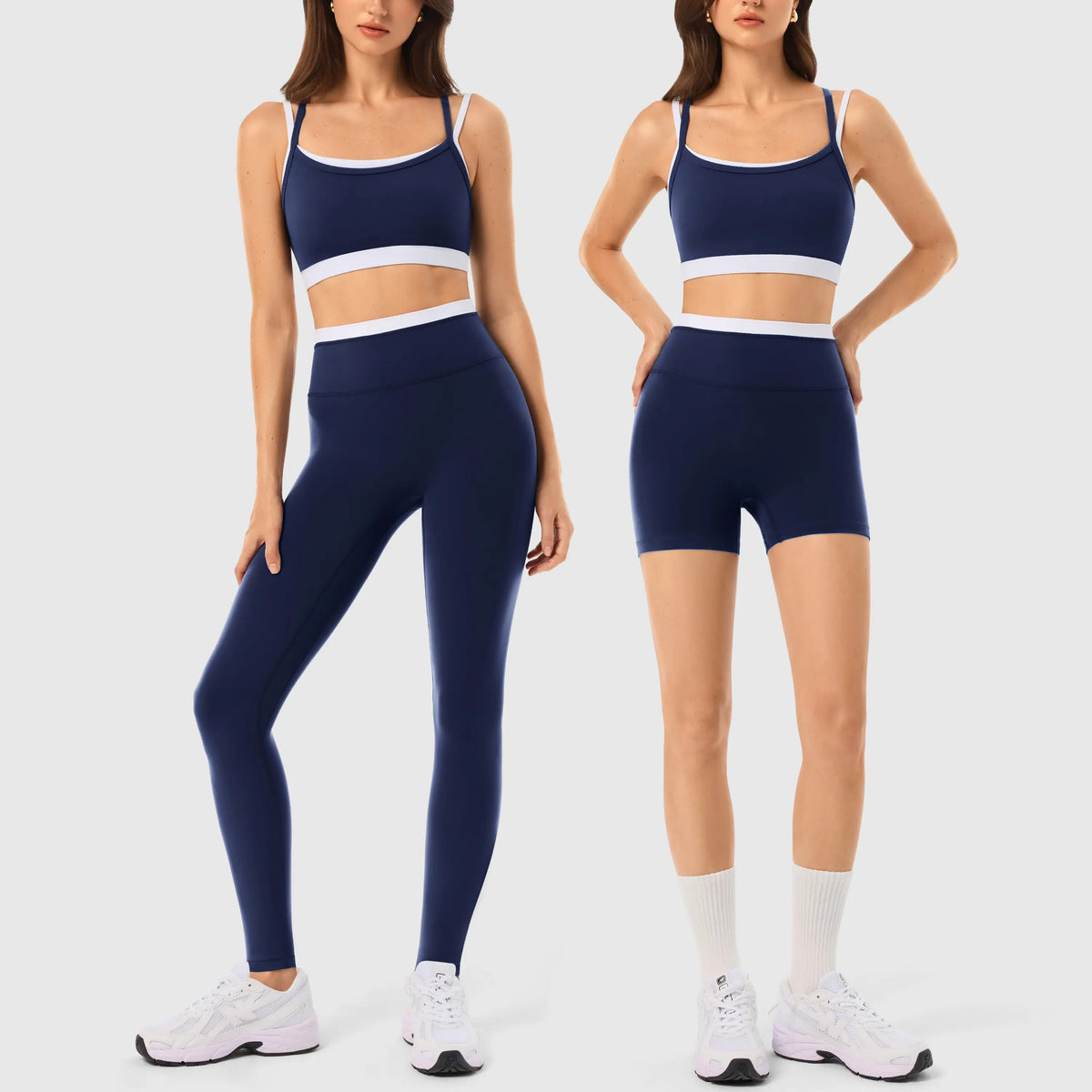INNO MINT Women'S 2-Piece Fitted Design Activewear Set - Spandex for Gym, Soft Breathable Casual Sportswear Outfit with Seamless Yoga Leggings & Padded Sports Bra, High Stretch Athletic Wear,Sohochic